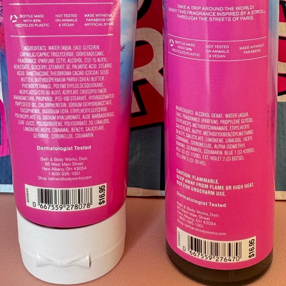 BRAND NEW BATH AND BODY WORKS PARIS AMOUR (2X) - Picture 2 of 2